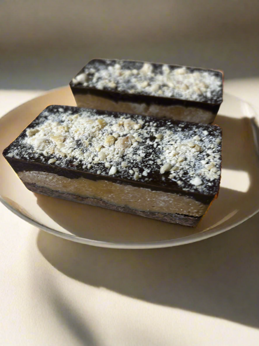 Raw snickers slice