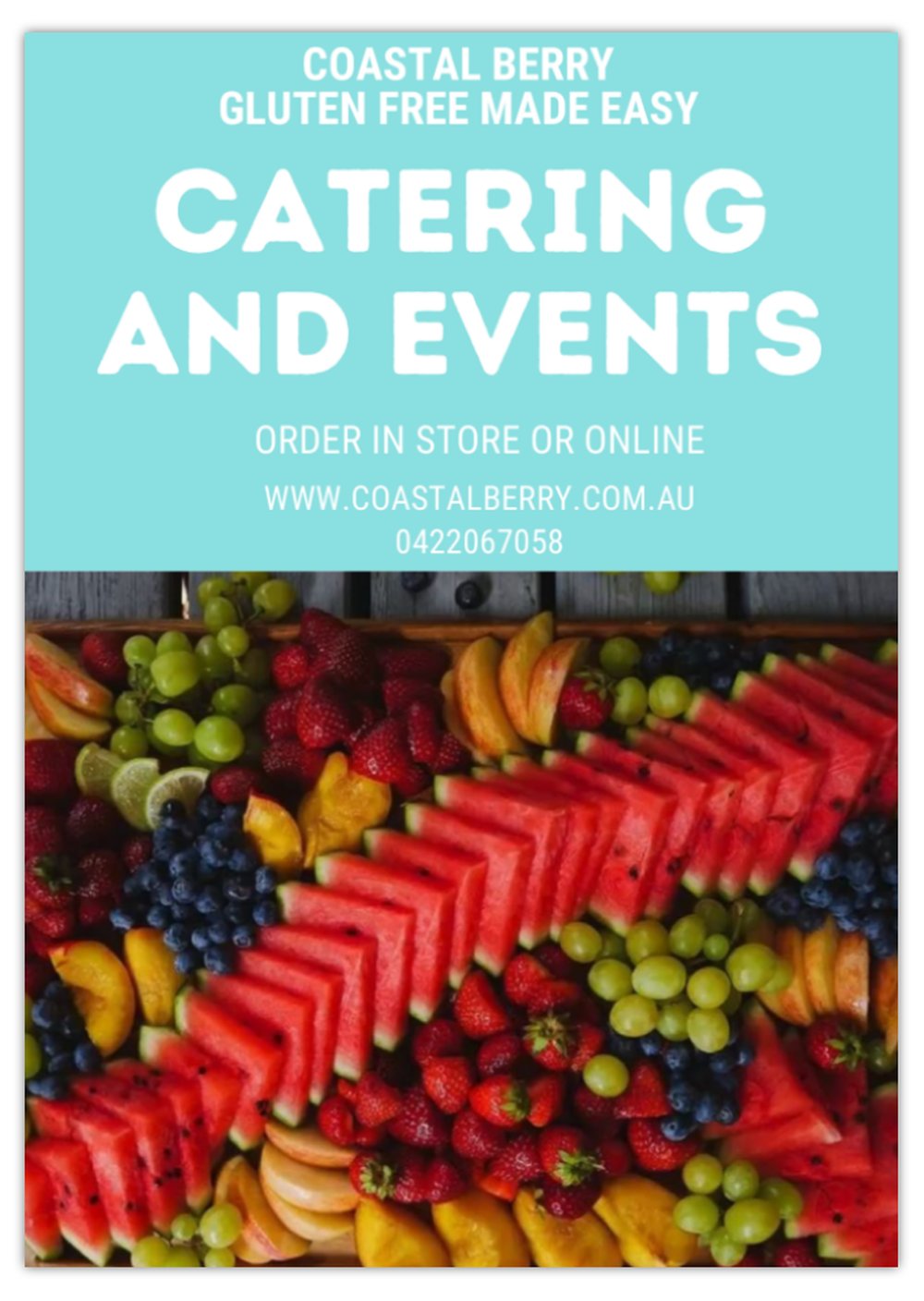 Catering and Events Menu