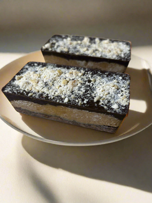 Raw snickers slice