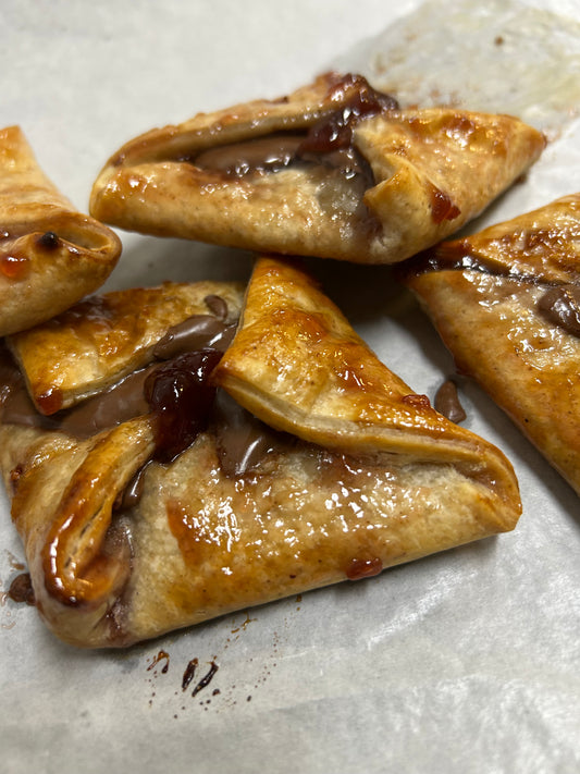 Chocolate raspberry danish